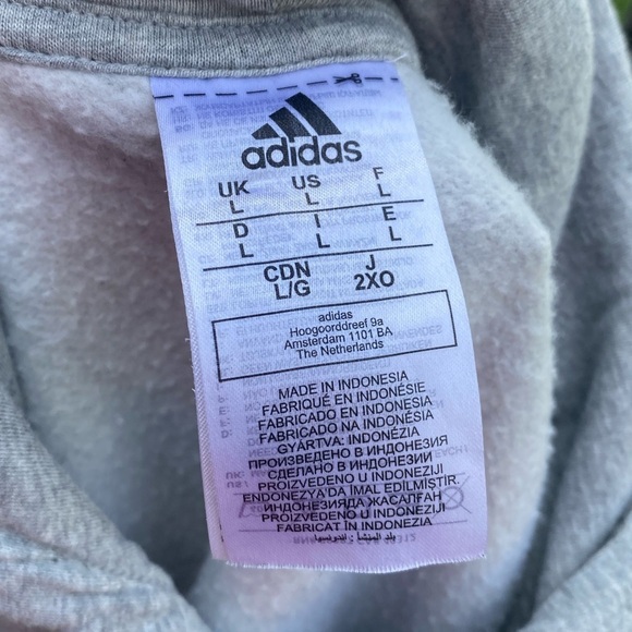 Adidas Men's Gray Hoodie - Picture 7 of 7